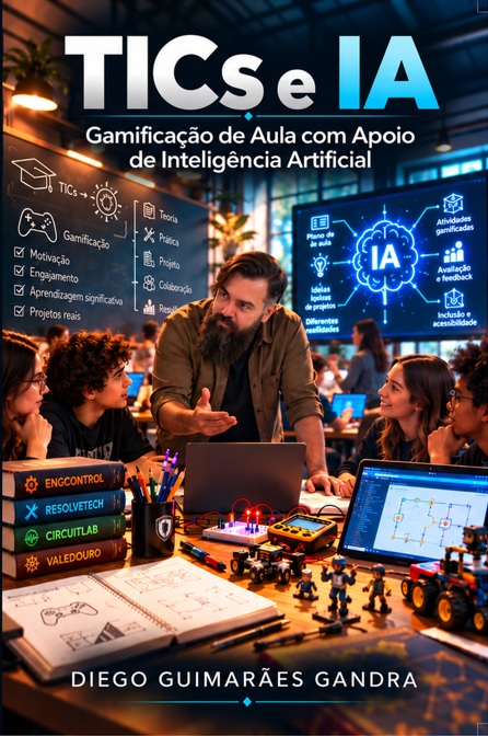 Capa do livro TICs e IA — Gamificação de Aula com Apoio de Inteligência Artificial
