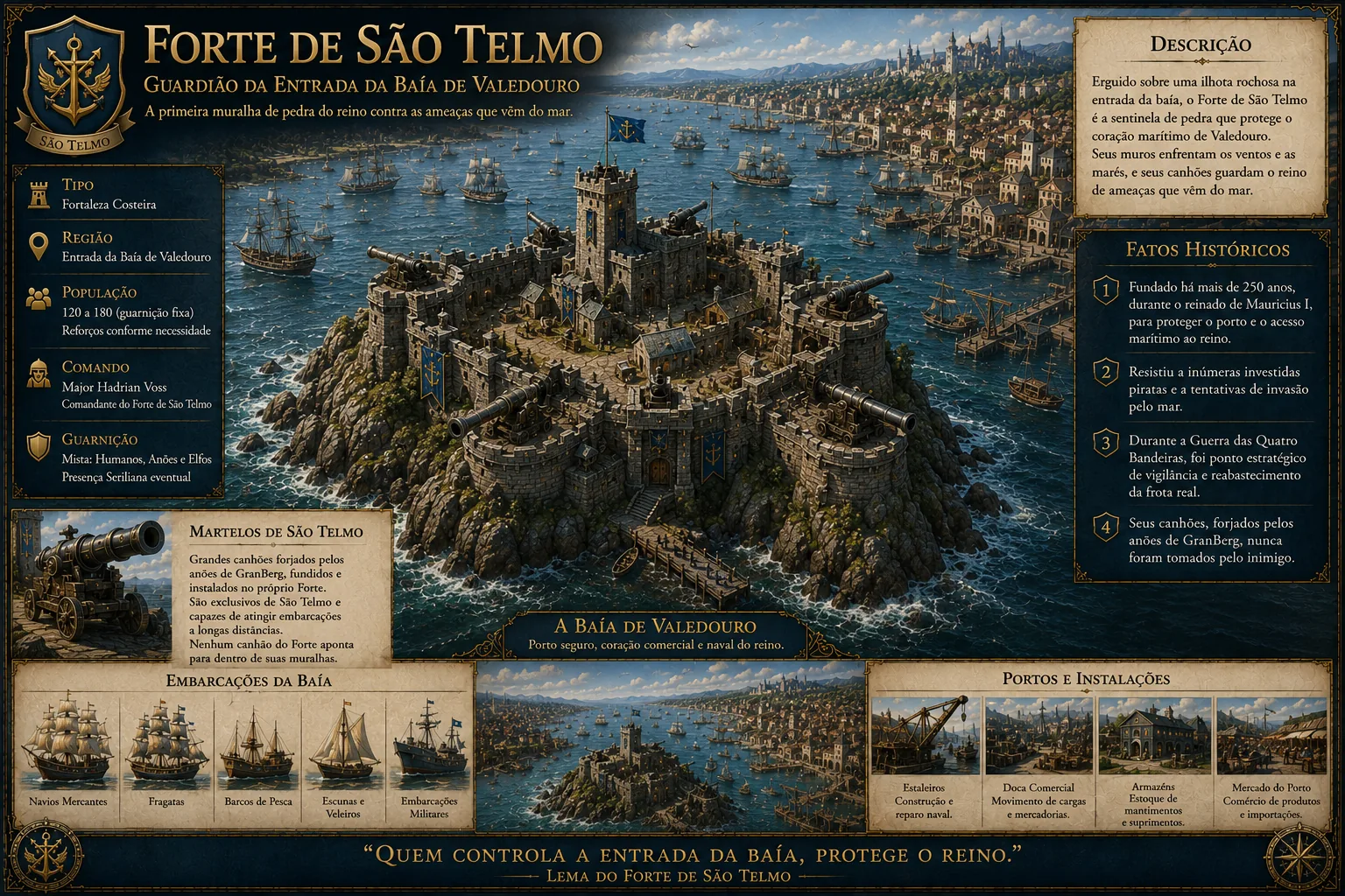 Ficha artística de Forte de São Telmo